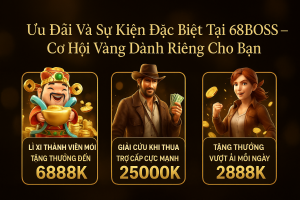 Ưu Đãi Và Sự Kiện Đặc Biệt Tại 68BOSS – Cơ Hội Vàng Dành Riêng Cho Bạn